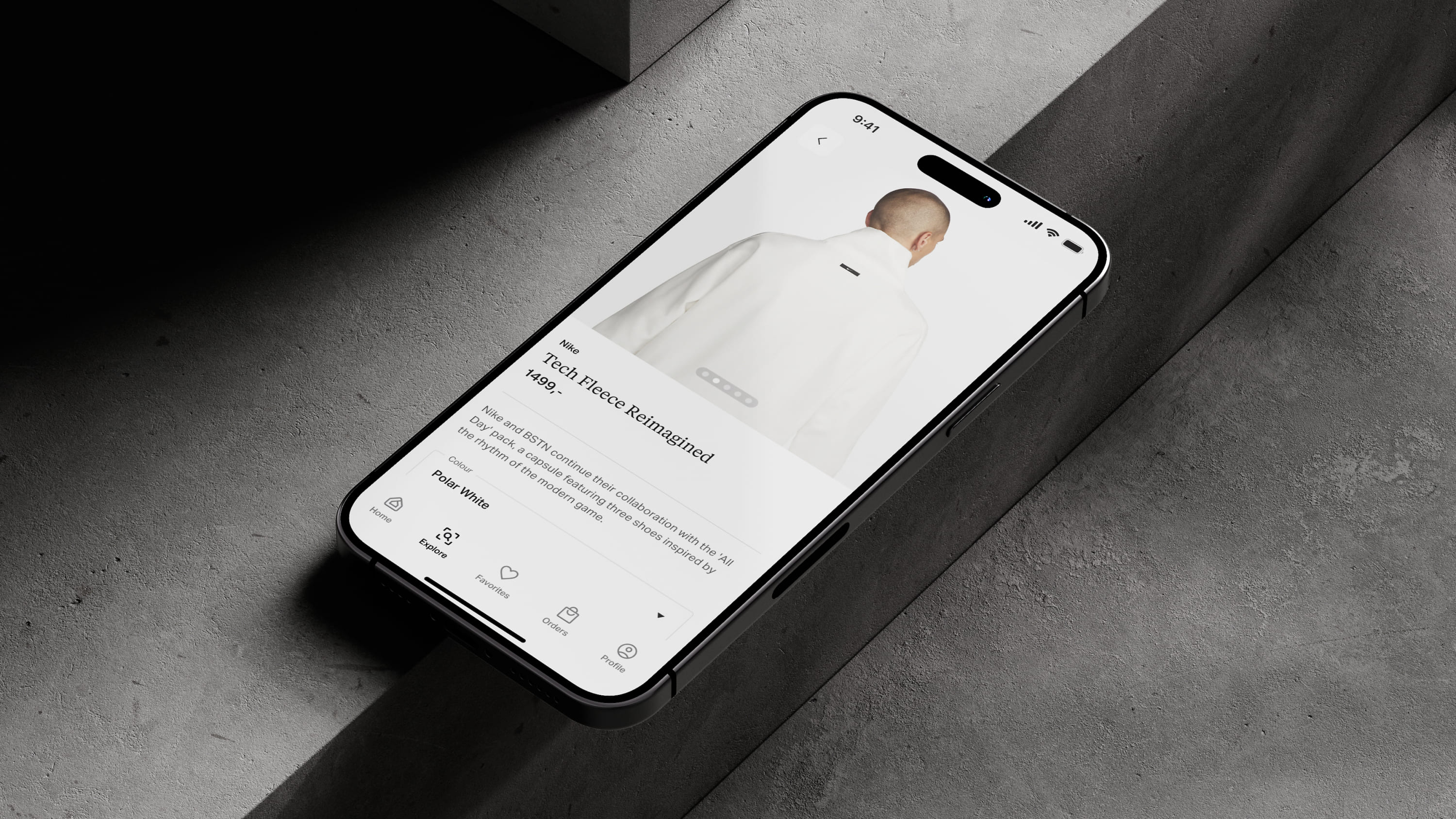 Kvarter hero image showing a mobile shopping interface on a device in context.